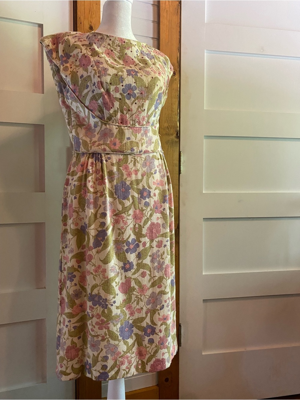 Vintage 1960s dress Sz 2-4 Small - Picture 3 of 17